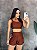 Conjunto Short Vibe+Top Cor Cobre +Off - Imagem 3
