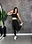 Conjunto Estilo Legging+Top Cor Preto +Off - Imagem 1