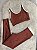 Conjunto Estilo Legging+Top Cor Cobre +Off - Imagem 1