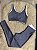 Conjunto Estilo Legging+Top Cor Cinza+Off - Imagem 1