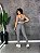 Conjunto Estilo Legging+Top Cor Cinza+Off - Imagem 1