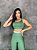 Conjunto Estilo Legging+Top Cor Verde Oliva+Off - Imagem 4