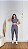 Conjunto Atitude Legging Bolso+Top Cor Cinza - Imagem 1