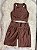 Conjunto Corrida Canelado Short Bolso+Top Cor Marrom - Imagem 1