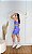 Conjunto Corrida Canelado Short Bolso+Top Cor Lavanda - Imagem 2