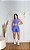 Conjunto Corrida Canelado Short Bolso+Top Cor Lavanda - Imagem 1