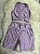 Conjunto Corrida Canelado Short Bolso+Top Cor Orquidea - Imagem 1