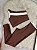 Conjunto Sofia Legging Canelado Poliamida+Top Cor Marrom+Off - Imagem 1