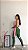 Conjunto Legging Vivo+Top Alça Reta Cor Verde Oliva+Rosa BB - Imagem 3