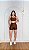 Conjunto Camilla Canelado Short Crossfit+Top Cor Marrom - Imagem 3
