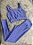 Conjunto Laycy Legging Canelado Poliamida+Top Cor Lilas - Imagem 1