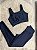 Conjunto Laycy Legging Canelado Poliamida+Top Cor Preto - Imagem 1