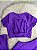 Conjunto Atitude Legging Canelado Poliamida+Top Cor Roxo Amora - Imagem 2
