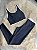 Conjunto Estilo Legging Canelado Poliamida+Top Cor Preto+Off - Imagem 1