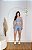 Conjunto Short Meia Coxa+ Top Alça Reta Cor Cinza Claro - Imagem 1