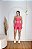 Conjunto Short Meia Coxa+ Top Alça Reta Cor Coral - Imagem 3