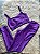 Conjunto Montaria Legging Canelado Poliamida+Top Cor Roxo Amora - Imagem 1
