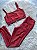 Conjunto Montaria Legging Canelado Poliamida+Top Cor Terra - Imagem 1