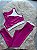 Conjunto Maria Legging+Top Cor Rosa Fuschia+Off - Imagem 1