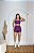 Conjunto Short Vibe+Top Cor Roxo Uva+Orquidea - Imagem 3