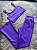 Conjunto Flare Legging+Top Alça Reta Cor Roxo Amora - Imagem 1