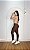 Conjunto Isis Legging+ Top Cor Marrom+Off - Imagem 2