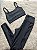 Conjunto Legging Bolso+Top Alça Reta Cor Preto - Imagem 1