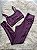 Conjunto Legging Bolso+Top Alça Reta Cor Açai - Imagem 1