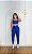 Conjunto Legging Bolso+Top Alça Reta Cor Azul Royal - Imagem 4