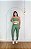 Conjunto Tamires Legging+Top Bicolor Cor Verde Oliva+Off - Imagem 3