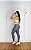 Conjunto Isis Legging+ Top Cor Cinza+Amarelo Manteiga - Imagem 1