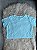 Blusa Croped Tule Cor Azul Tiffany - Imagem 1