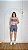Conjunto Ana Short+ Top Bicolor Cor Cinza+Rosa BB - Imagem 2