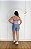 Conjunto Ana Short+ Top Bicolor Cor Azul Claro+Rosa BB - Imagem 2
