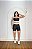 Conjunto Ana Short+ Top Bicolor Cor Preto+Branco - Imagem 2
