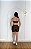 Conjunto Ana Short+ Top Bicolor Cor Marrom+Off - Imagem 2