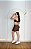 Conjunto Ana Short+ Top Bicolor Cor Marrom+Off - Imagem 1