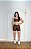 Conjunto Ana Short+ Top Bicolor Cor Marrom+Off - Imagem 3
