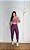 Conjunto Isis Legging+ Top Cor Roxo Uva+Orquidea - Imagem 4