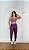 Conjunto Isis Legging+ Top Cor Roxo Uva+Orquidea - Imagem 5