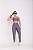 Conjunto Legging Bolso+Top Alça Reta Cor Cinza - Imagem 3