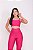 Conjunto Legging Bolso+Top Alça Reta Cor Rosa - Imagem 4