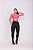 Conjunto Legging Força+Top Cor Preto+Rosa - Imagem 4