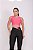Conjunto Legging Força+Top Cor Preto+Rosa - Imagem 2