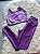 Conjunto Legging Força+Top Cor Roxo Uva+Orquidea - Imagem 1