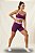 Conjunto Ana Short+ Top Bicolor Cor Roxo Uva+Orquidea - Imagem 1