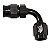 Conexão 3AN / AN3 Curva 90º para mangueira PTFE All Black - Cód.8338 - Imagem 1