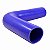 Curva Longa de Silicone MSA Azul 90º X 2 1/2" - Cód.270 - Imagem 3