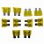 Kit com 10 Fusíveis Lamina Amarelo 20A - Cód.6747 - Imagem 1