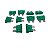 Kit com 10 Fusíveis Lamina Verde 30A - Cód.6746 - Imagem 2